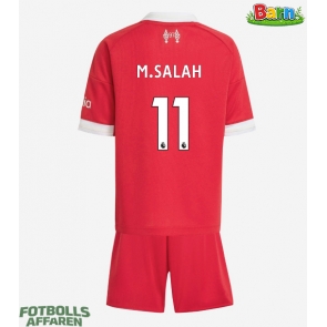 Liverpool Mohamed Salah #11 Hemmaställ Barn 2025-26 Kortärmad (+ Korta byxor)
